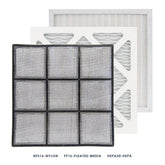 XPOWER X-3400A Professional 3 Stage Filtration HEPA Purifier System, Negative Air Machine, Airbourne Air Cleaner, Air Scrubber with Built-in GFCI Power Outlets - XP-X-3400A