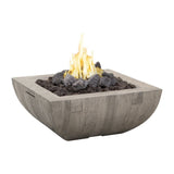 American Fyre Designs Reclaimed Wood Bordeaux Square Fire Bowl - 610-xx-11-M2xC