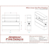 American Fyre Designs Milan Tall Liner Firetable