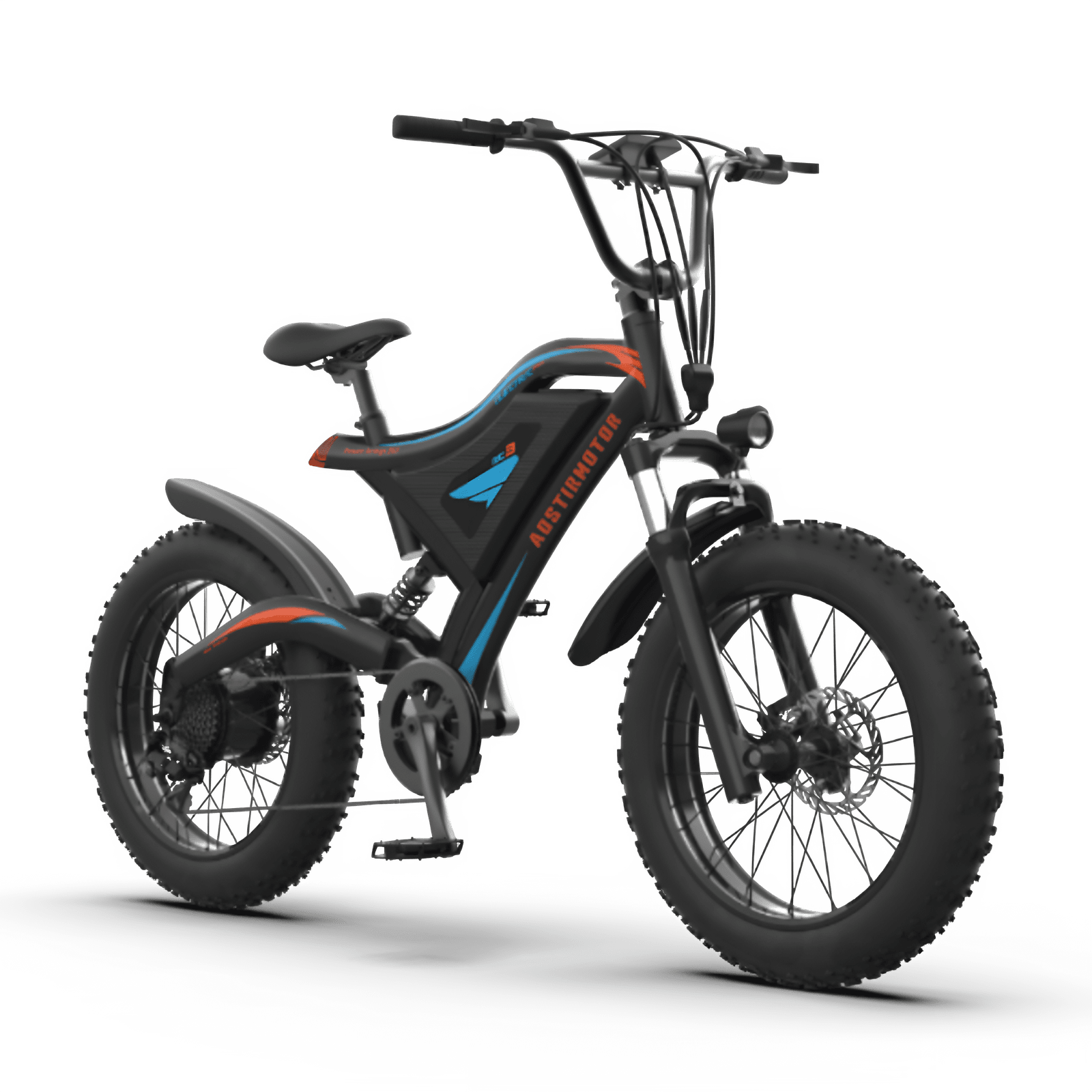 Aostirmotor S18-MINI 48V 500W Mini Fat Tire Electric Bike