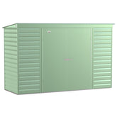 Arrow | Select Pent Roof Steel Storage Shed, 10x4 ft., Sage Green SCP104SG