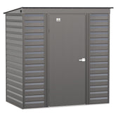 Arrow | Select Pent Roof Steel Storage Shed, 6x4 ft., Charcoal SCP64CC