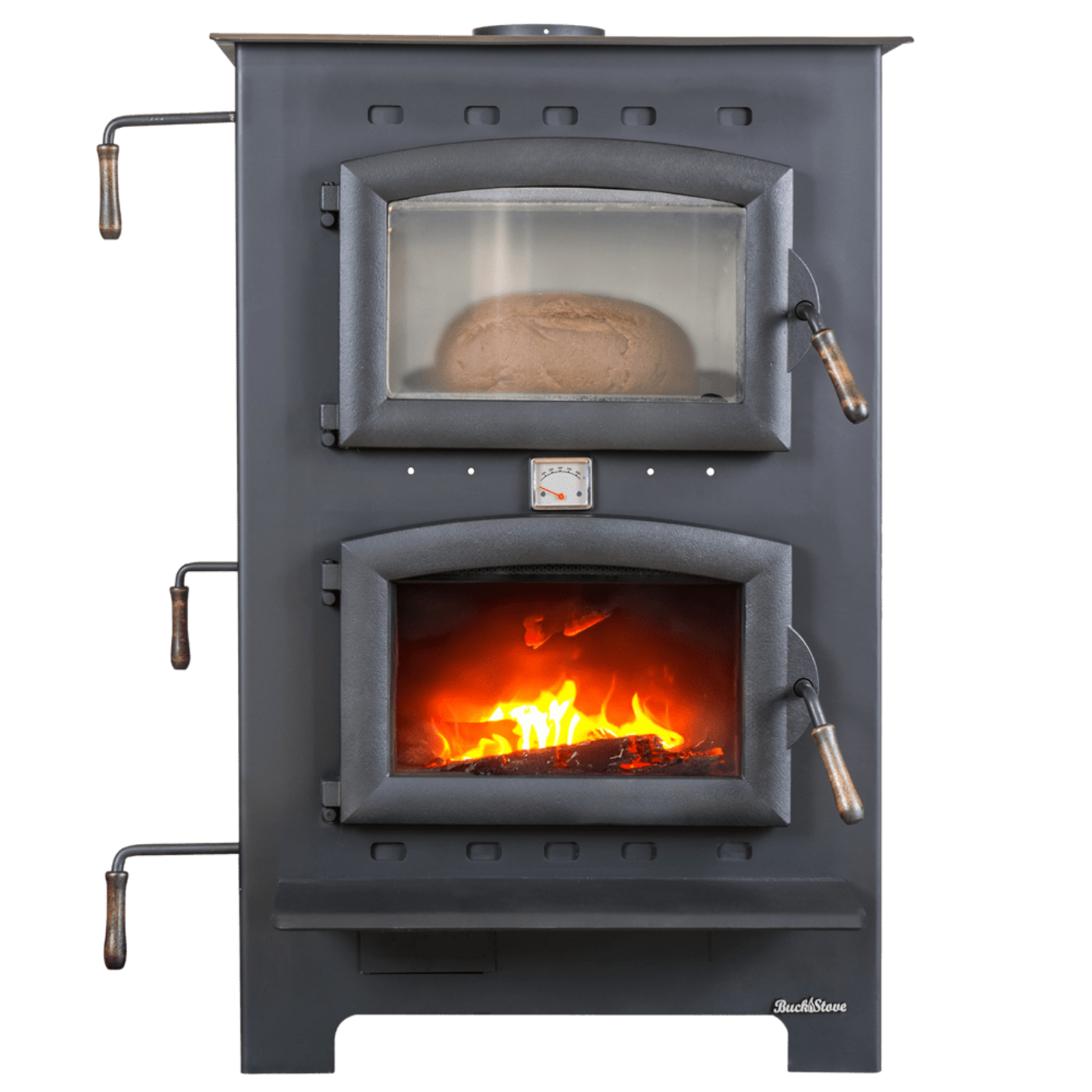 Buck Stove Homesteader Wood Burning Cook Stove 1,800 sq. ft. 28,901 BTU Black New - FP-HOMESTEADER