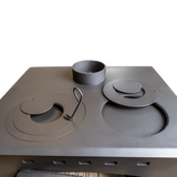 Buck Stove Homesteader Wood Burning Cook Stove 1,800 sq. ft. 28,901 BTU Black New - FP-HOMESTEADER