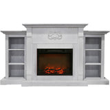 Cambridge Electric Mantel Fireplaces - CAMBR7233 1WHT