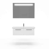 Casa Mare Aspe 32 Glossy White Vanity Ceramic Sink Combo - Aspe100GW-40MSC-S
