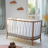 Charlie Crane KIMI Convertible Baby Bed with Mattress - KIMIKIT120HAZELNUT