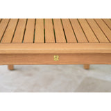 Midtown Concept Orlando Teak Finish Table & Oberon Grey Chairs With Cushions - ORL_4OBE_GR