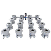Alien Hydroponics V-System 16 Pot 4 Row Kit Rdwc Hydroponic System - 4972