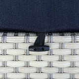 Deko Living Outdoor Wicker Patio Sofa & Ottoman Set with Adjustable Table Height - COP30010