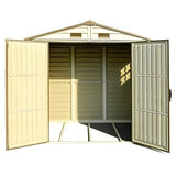 Duramax 8' x 6' StoreAll Vinyl Shed with Foundation 30115