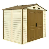 Duramax 8' x 6' StoreAll Vinyl Shed with Foundation 30115