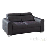 Maxima House Loveseat IRYS 2 Black/ Red stiches - DOLM02