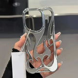 Stylish Hollow Flame Mobile Phone Case for iPhone
