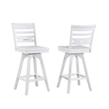 ECI Furniture Bianca Asbury Swivel 30" Bar Stool with Wood Seat (Set of 2) - EC-1060-01-BS2