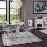 ECI Furniture Bianca Tulip Bar Swivel 30 Stool with Gray Vinyl Seat Set of 2 - EC-1060-01-BS1