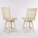 ECI Furniture Choices Slat Back Seat, Barstool Height Stool 2pcs - 0738-20-BS1