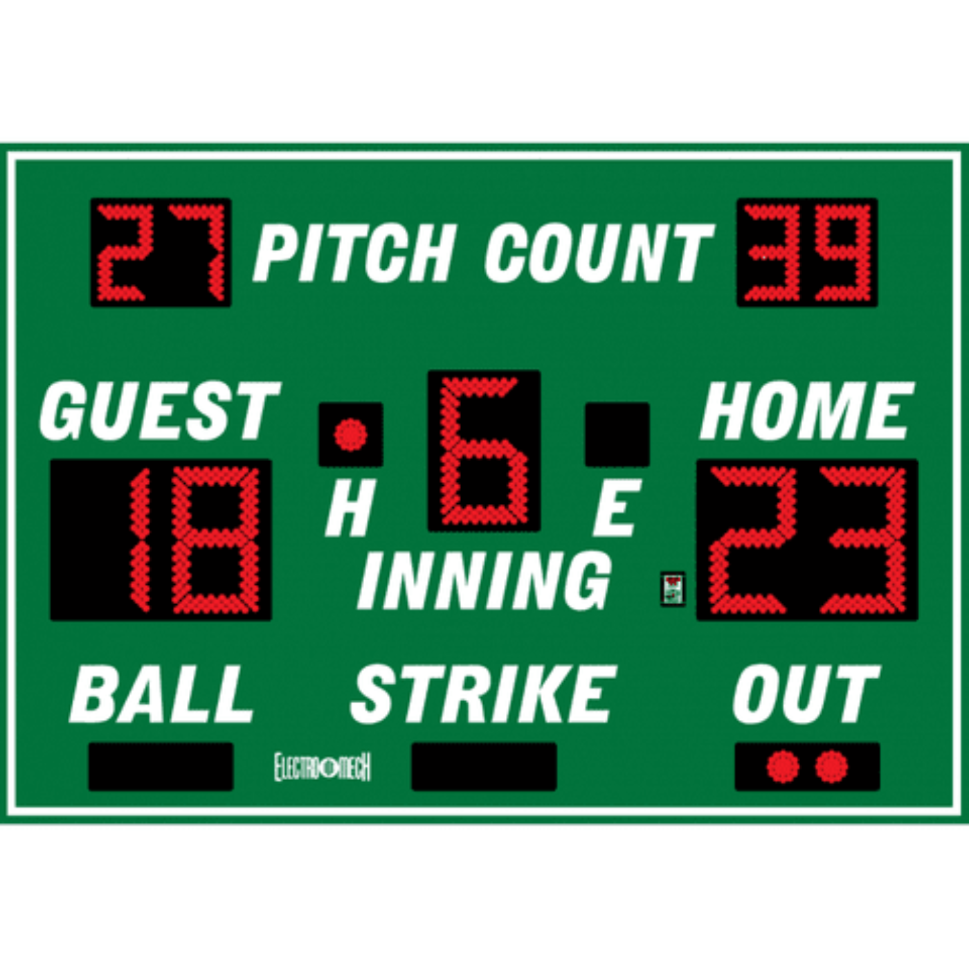 Electro-Mech Baseball Scoreboards - LX116