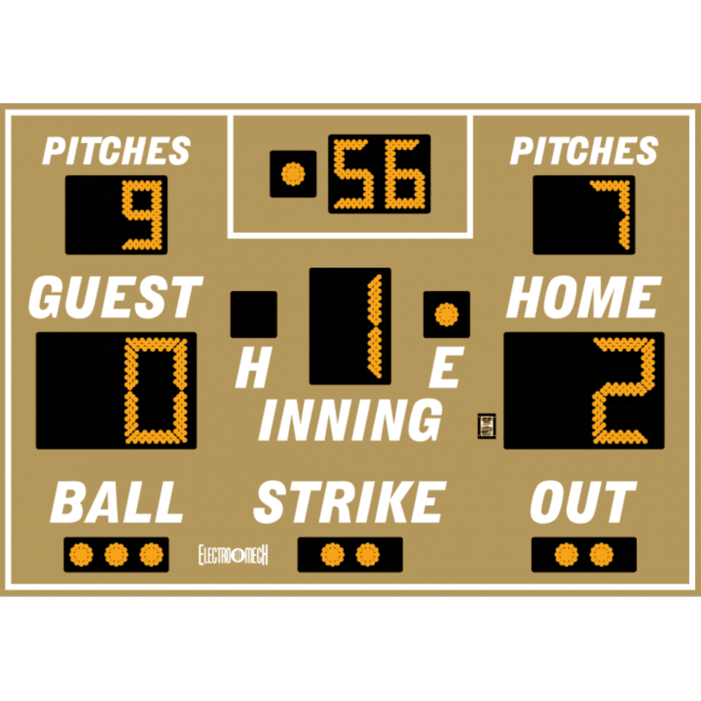 Electro-Mech Baseball Scoreboards - LX116