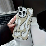 Stylish Hollow Flame Mobile Phone Case for iPhone