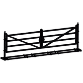 Chery Industrial 20ft Farm Metal Driveway Gate with Diagonal Tubes IF000054