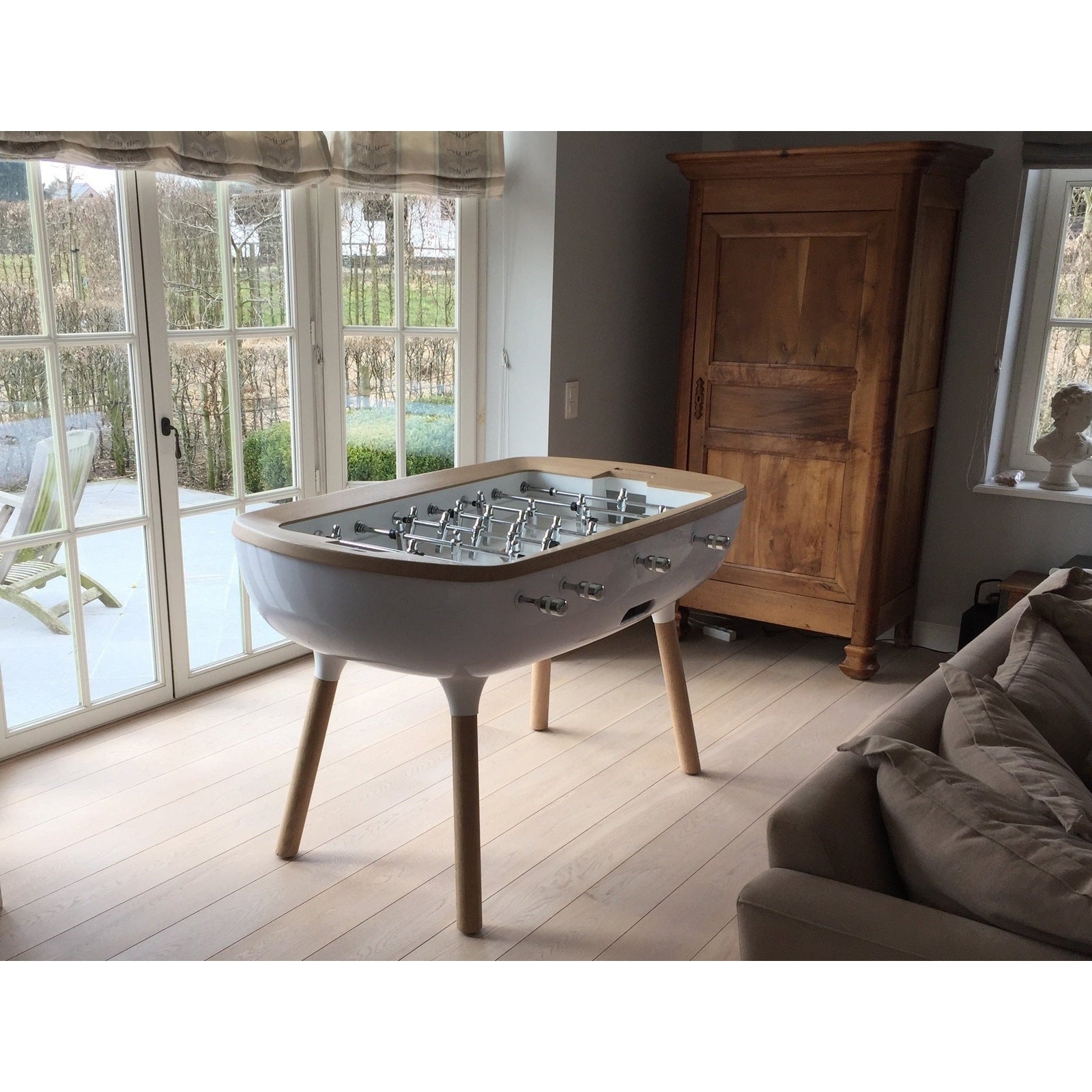 Toulet the Pure White - Design Foosball Table - Babyfoot