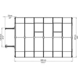 Rion Grand Gardener 8' x 12' Greenhouse - Clear - HG7212C