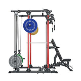 MAJOR FITNESS All-In-One Home Gym Power Rack Package PLM03 - K3BL-PLT01BL-OWPNT230-OBBLS