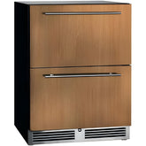 Perlick 24" Freezer w/ Fully Integrated Drawers, ADA Compliant with 4.8 cu. ft. Capacity - HA24FB-4-6