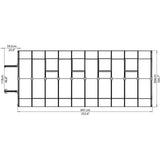 Rion Hobby Gardener 8' x 20' Greenhouse - HG7120