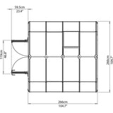 Rion Hobby Gardener 8' x 8' Greenhouse - HG7108