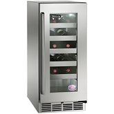Perlick 15" Beverage Center with 8 Bottle and 30 Can Capacity, Stainless Steel-Glass Door - HP15BO-4-3