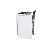 Holiday 20-in 4 Burners 2.4-cu ft Freestanding Natural Gas Range White - SAK101OO