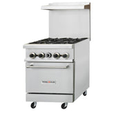 Inferno Blaze IB-GR-24 24” wide, 4 Burner Range, 1 Oven - IB-GR-24
