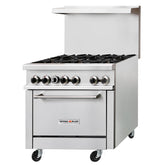 Inferno Blaze IB-GR-36 36” wide, 6 Burner Range, 1 Oven - IB-GR-36