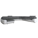 Maxima House Sleeper Sectional, Left, U-Shape Full XL with storage - W0021L