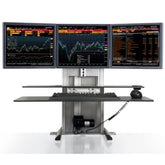 Innovative One Touch Electric Triple Monitor Standing Desk Converter