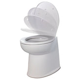 Jabsco 17 Deluxe Flush Raw Water Electric Toilet w/Soft Close Lid - 12V - 58240-3012