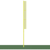 Jaypro Baseball/Softball Foul Poles - Collegiate 30' - Yellow - BBCFP-30
