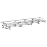 Jaypro Bleacher - 27' 3 Row - Single Foot Plank - All Aluminum - BLCH-327AL