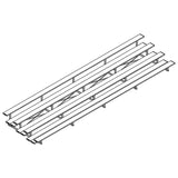 Jaypro Bleacher - 27' 4 Row - Double Foot Plank - All Aluminum - BLDP-427AL