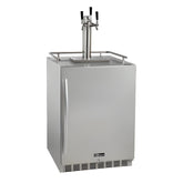 Kegco 24" Wide All Stainless Steel Outdoor Built-In Left Hinge Kegerator with Kit - HK38SSU-L-1
