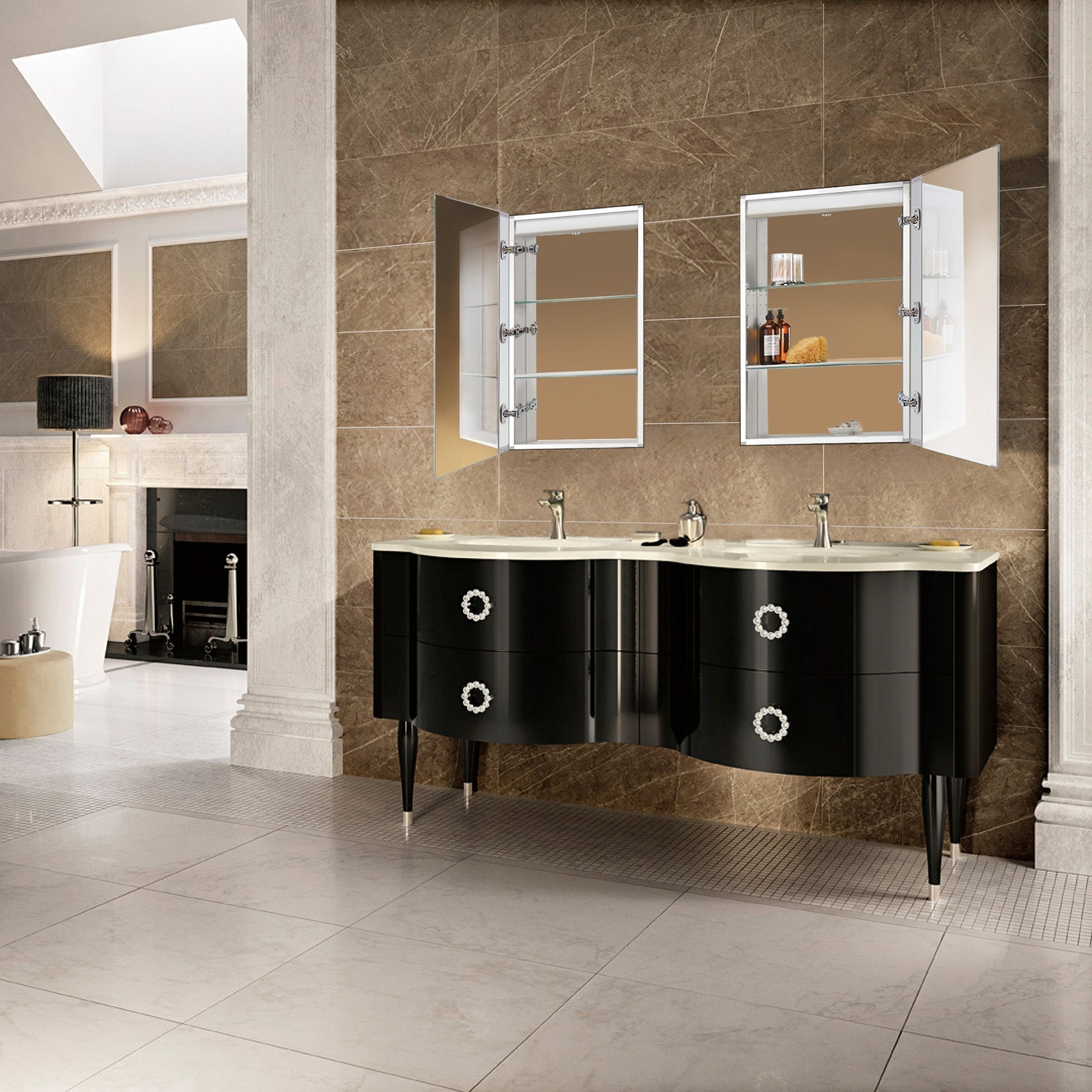 Krugg KINETIC 20" x 30" Right Medicine Cabinet KINETIC2030R