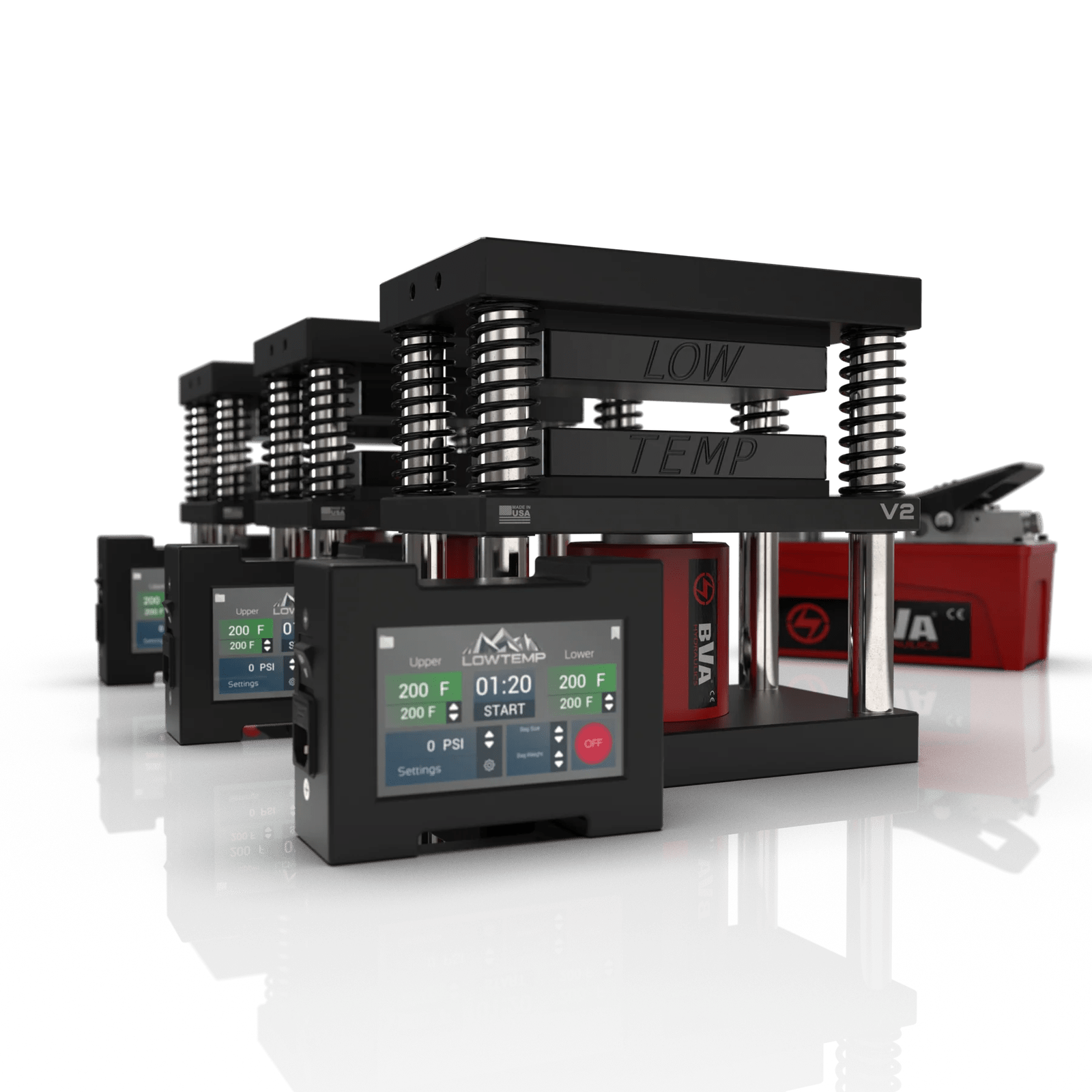 Lowtemp Industries V2 Medusa System Rosin Press - 3 Press