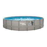 Summer Waves Active 20 Ft x 48 In Above Ground Frame Swimming Pool Set with Pump - 202920