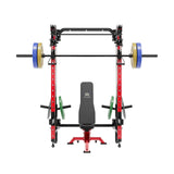 MAJOR FITNESS All-In-One Home Gym Folding Power Rack Package Lightning F35 - F35BL-PLT01BL-OWPNT230-OBBLS