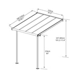 Palram Canopia | Sierra 8' x 8' Patio/Door Cover - HG9075