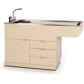 PETLIFT Veterinary Wet Table Stainless Steel Top & Storage Multi Purpose Bi-Level - PL-TWC-950-60