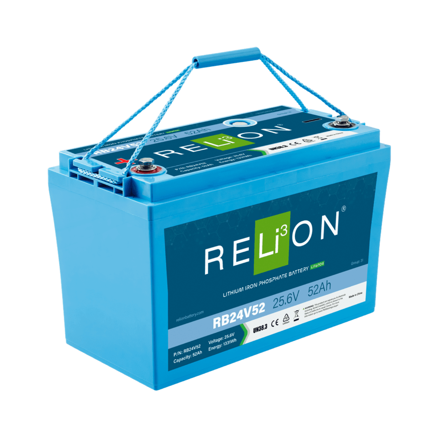 Relion 25.6V 52Ah Lifepo4 - R7RRB24V52
