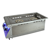 Renaissance Cooking Systems PREMIER DOUBLE SIDE BURNER W/BLUE LED LIGHTS RJCSSBL
